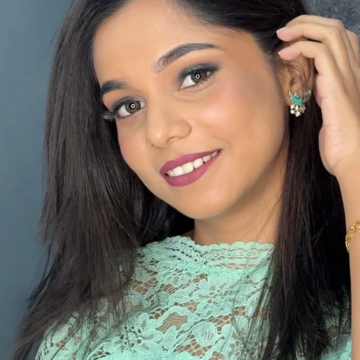 Haldi ceremony makeup with fresh dewy finish and minimal products for natural radiance